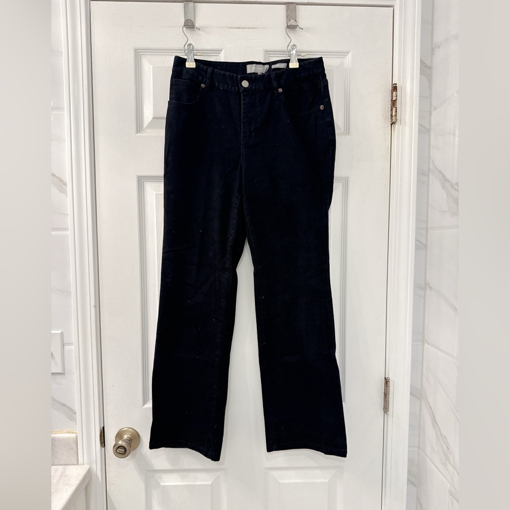 Vintage Liz Claiborne Women's Bootleg Black Jeans